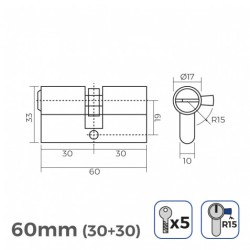 BOMBIN LATON 60MM 30+30MM... 2