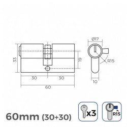BOMBIN LATON 60MM 30+30MM... 2
