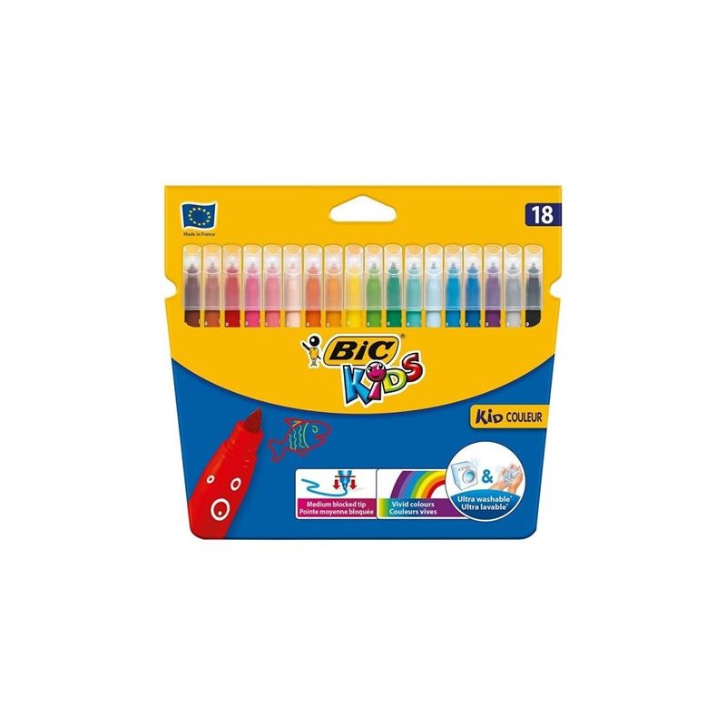 ROTULADORES CAJA 18 BIC KID COULEUR |...
