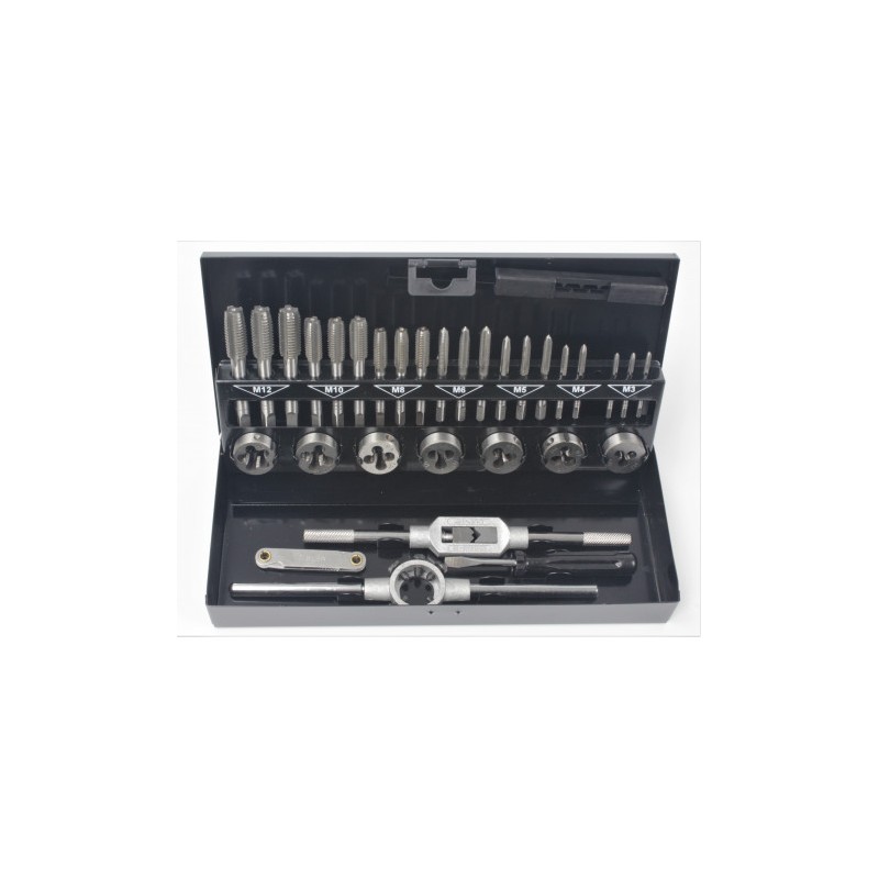JUEGO MACHOS Y COJINETES 32 PCS MADER