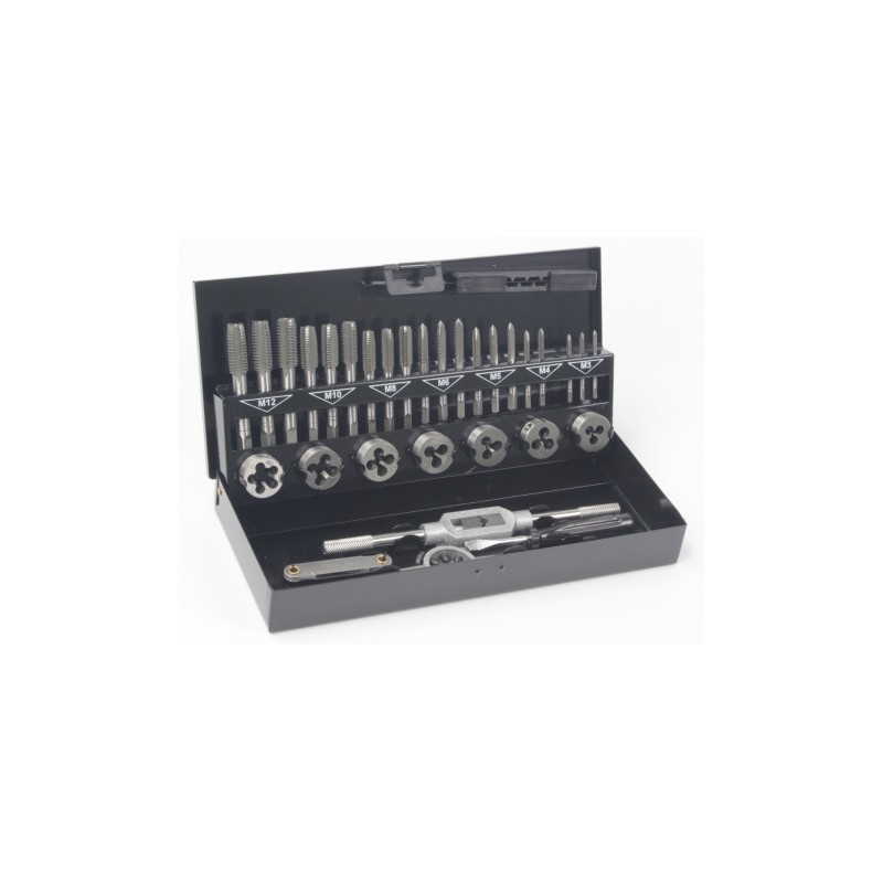 JUEGO MACHOS Y COJINETES 32 PCS MADER