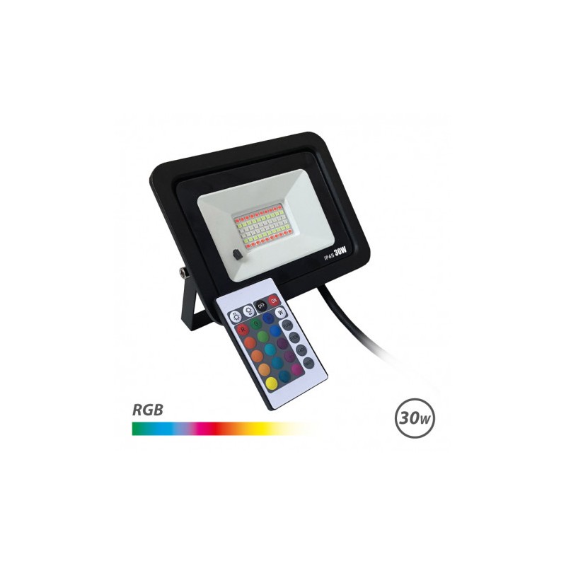 FOCO LED RGB 30W + MANDO ELBAT