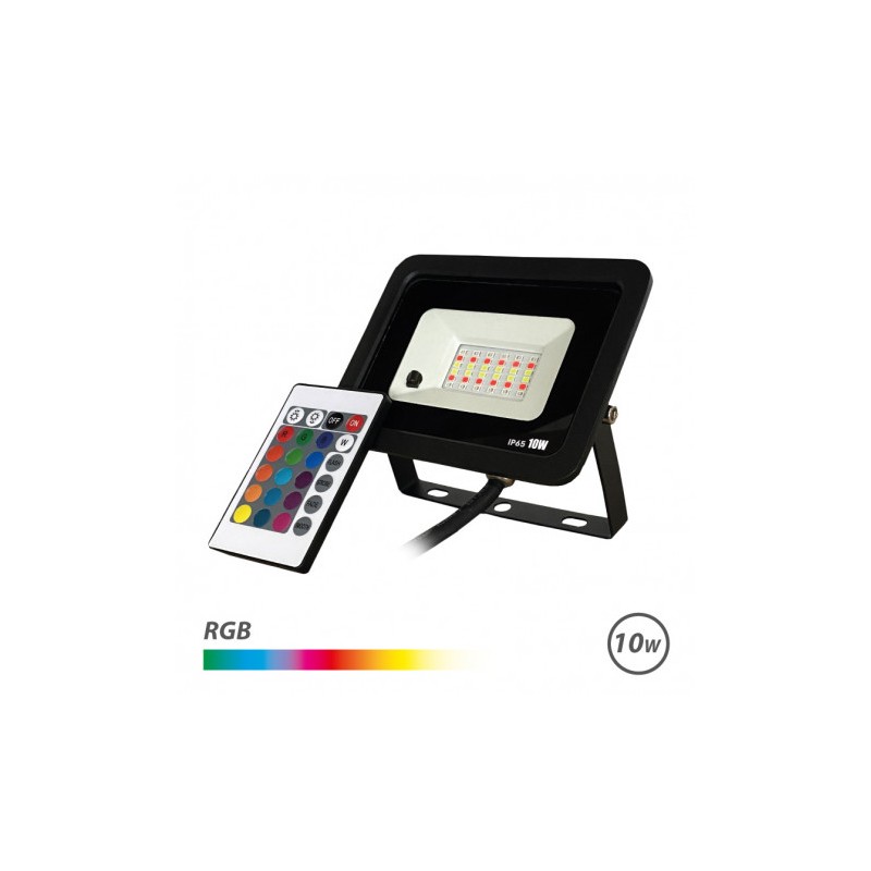 FOCO LED RGB 10W + MANDO ELBAT