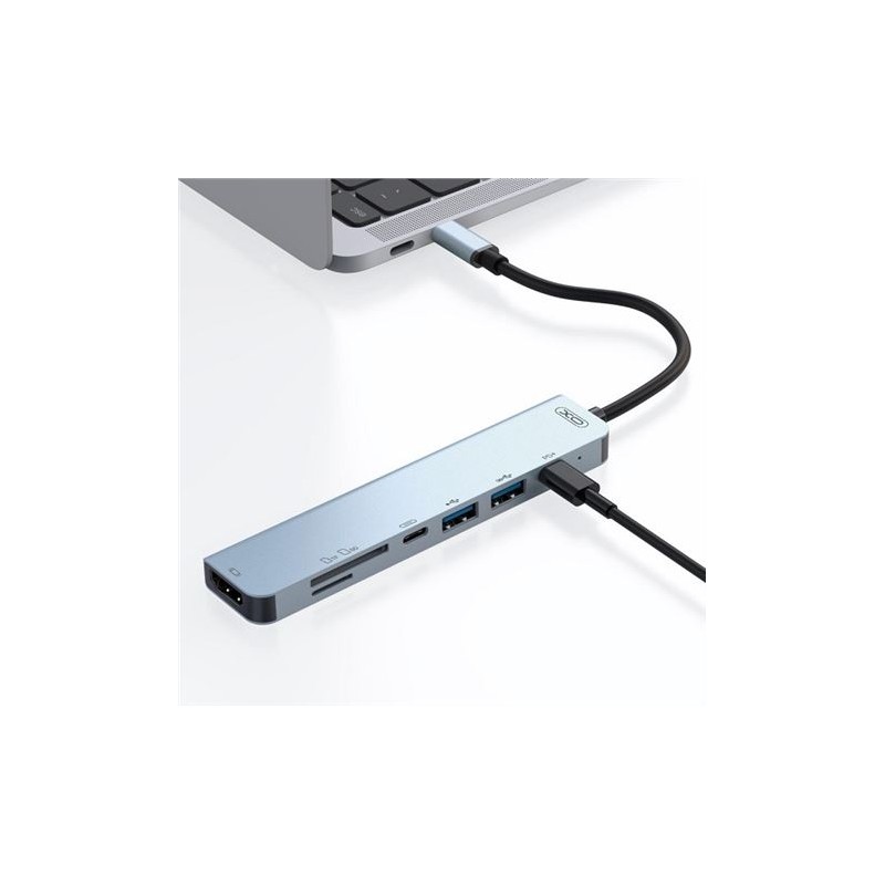 ADAPTADOR TIPO C HUB008 7 EN 1 XO
