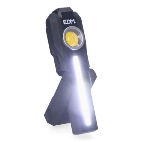 LINTERNA TALLER REDONDA CON IMAN LED 200+200+50 LUMEN