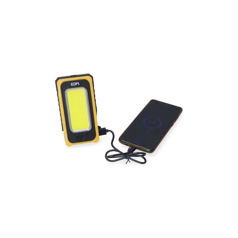LINTERNA LED SOLAR RECARGABLE 10W COB...
