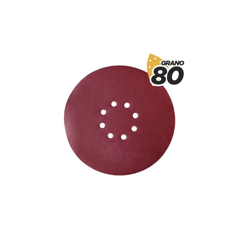 PACK 5 LIJAS REDONDAS GR80 VELCRO...