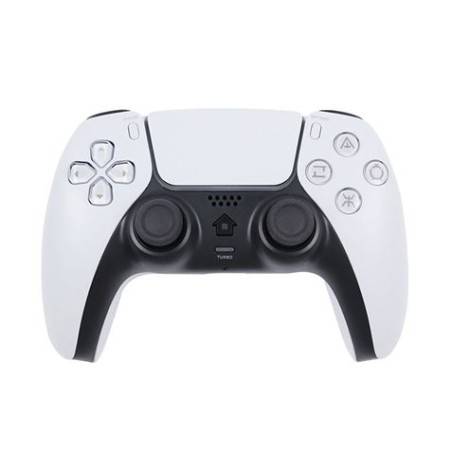 MANDO INALAMBRICO CON VIBRACION COMPATIBLE PS4 BLANCO