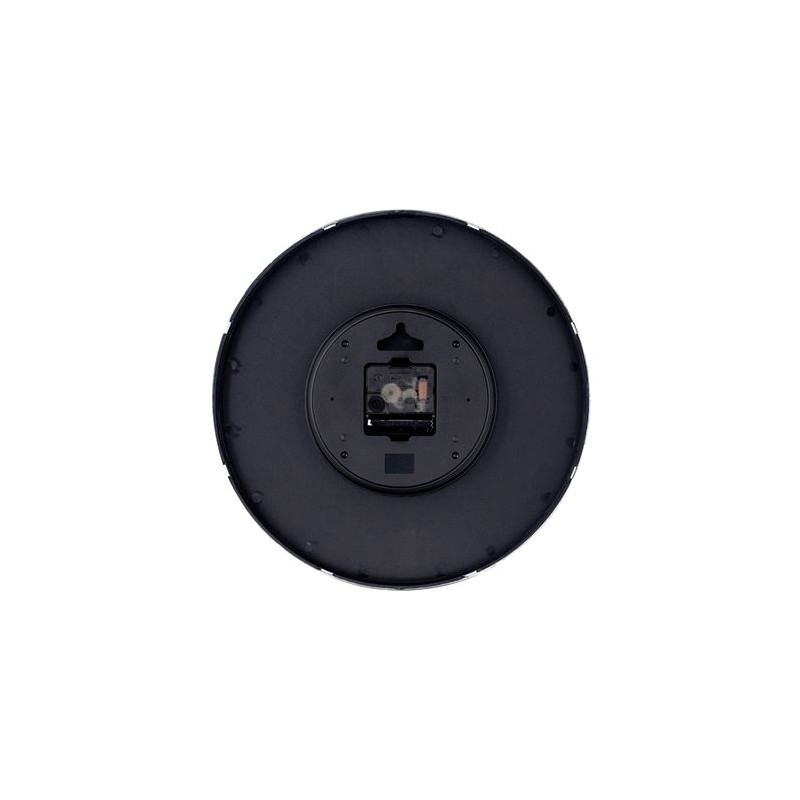 RELOJ DE PARED PLATEADO ESFERA NEGRA...