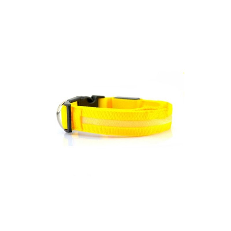 COLLAR MASCOTAS LED AMARILLO TALLA M...