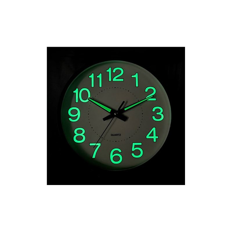 RELOJ DE PARED FOSFORESCENTE