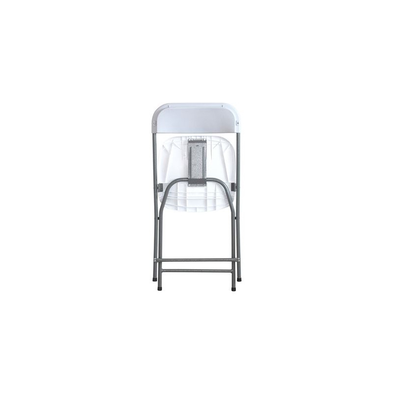 SILLA PLEGABLE BLANCA 80X50X45 CM GARDEN