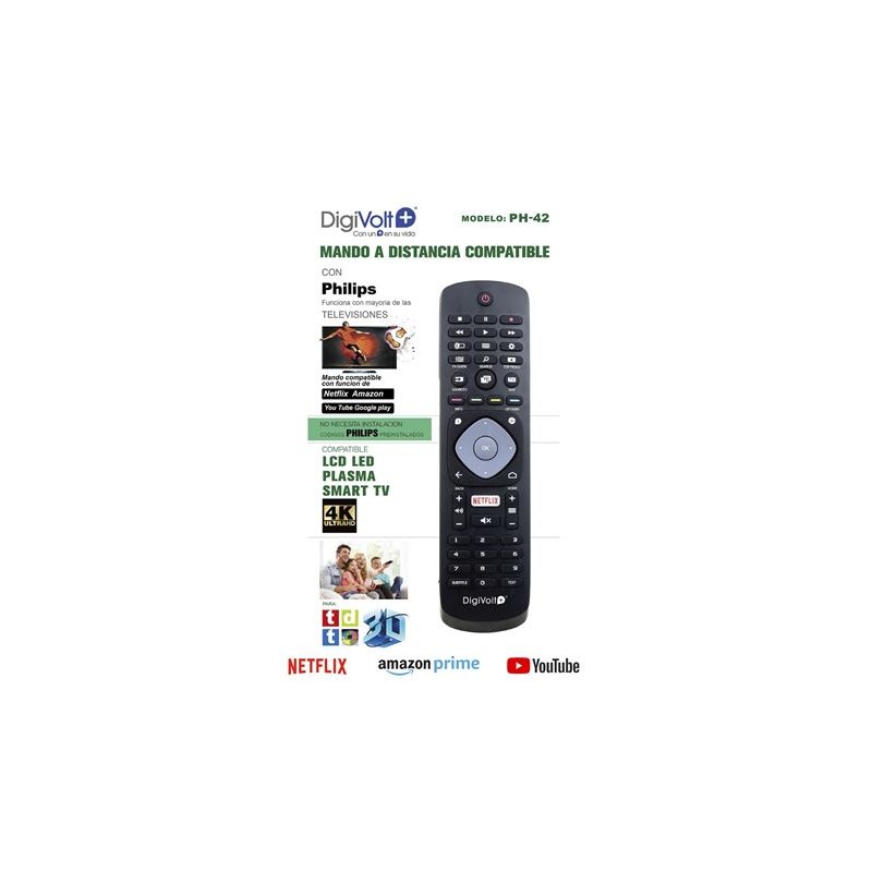 MANDO A DISTANCIA COMPATIBLE PHILIPS...
