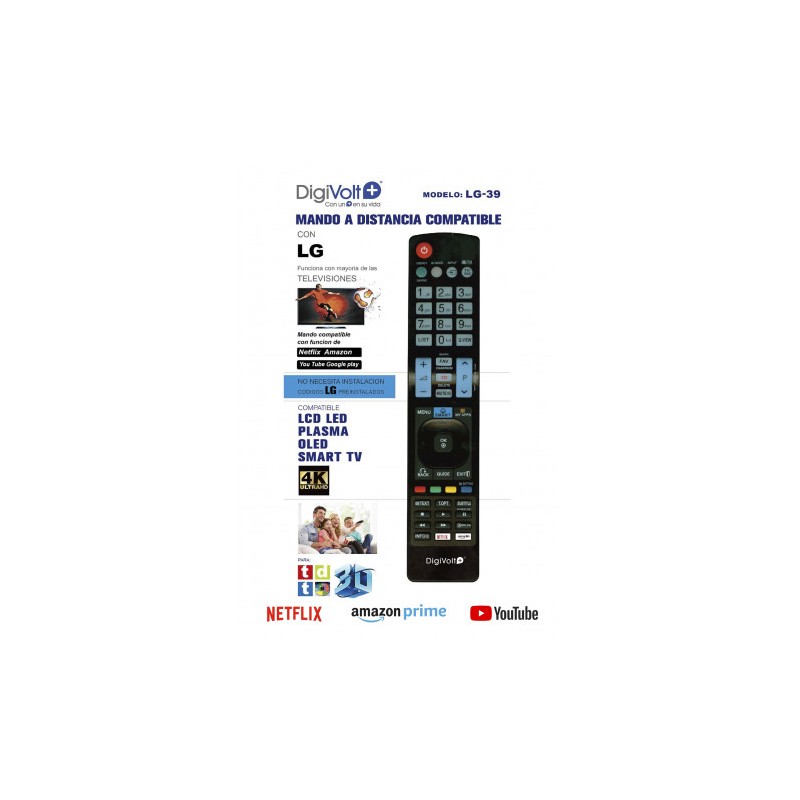 MANDO A DISTANCIA COMPATIBLE LG...