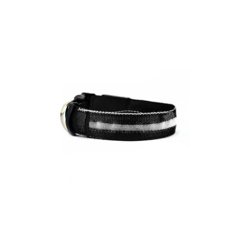 COLLAR MASCOTAS LED NEGRO TALLA L BIWOND
