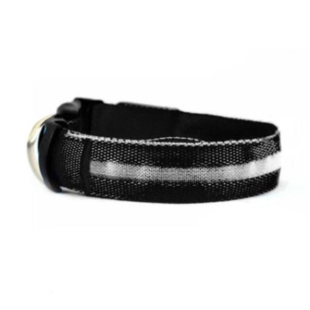 COLLAR MASCOTAS LED NEGRO TALLA L BIWOND