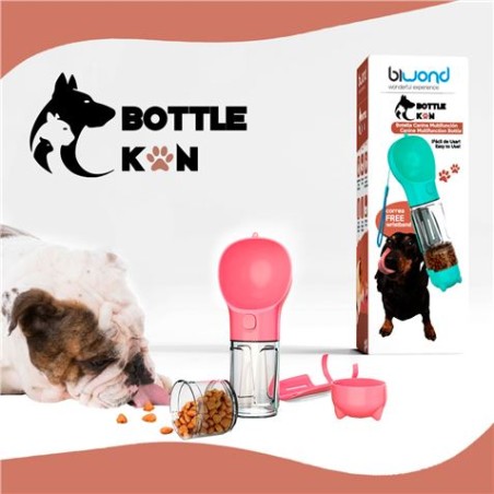 BOTELLA MULTIFUNCIÓN MASCOTAS BIWOND BOTTLE KAN AZUL