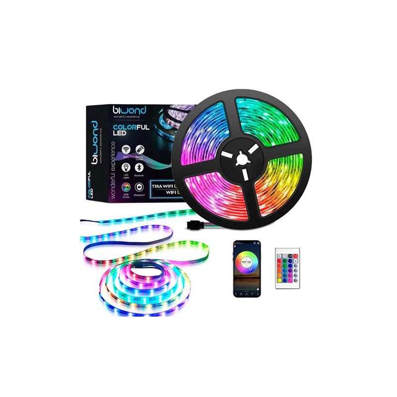 TIRA LED RGB WIFI 15M COLORFUL BIWOND