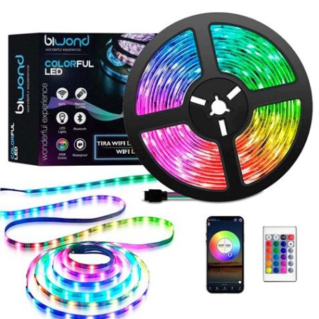TIRA LED RGB WIFI 15M COLORFUL BIWOND