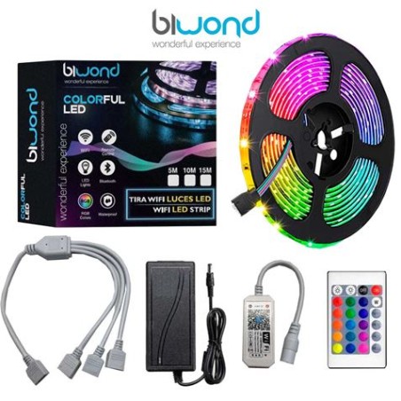 TIRA LED RGB WIFI 10M COLORFUL BIWOND