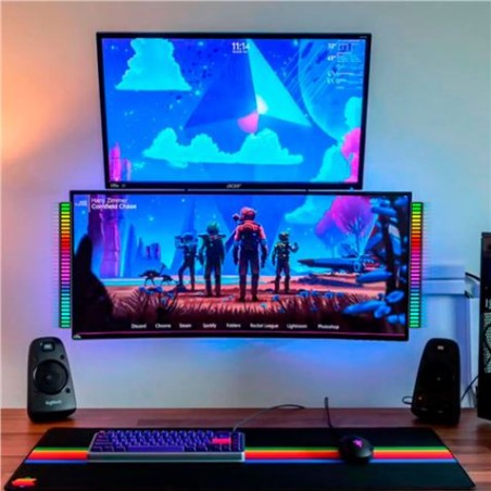 BARRA DE LUZ LED RGB CON CONTROL DE SONIDO