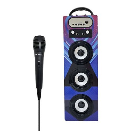 ALTAVOZ BLUETOOTH JOYBOX TRIDOUND KARAOKE AZUL BIWOND