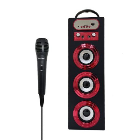 ALTAVOZ BLUETOOTH JOYBOX TRISOUND KARAOKE NEGRO BIWOND