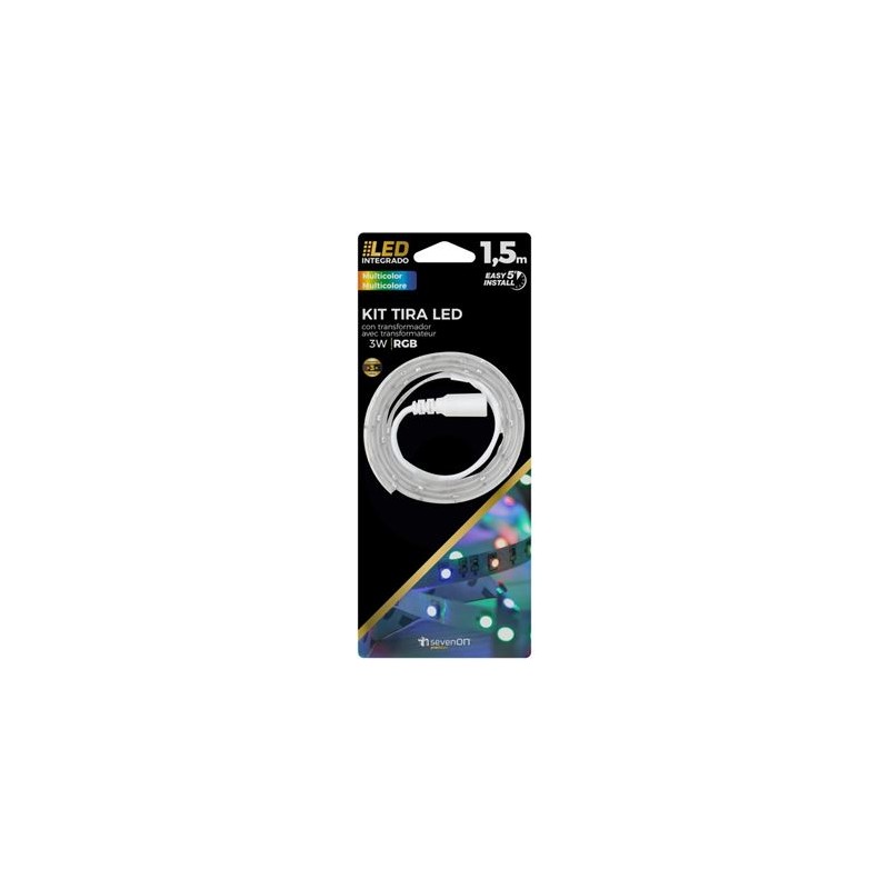 KIT TIRA LED 1.5 METROS RGB (PILAS NO...