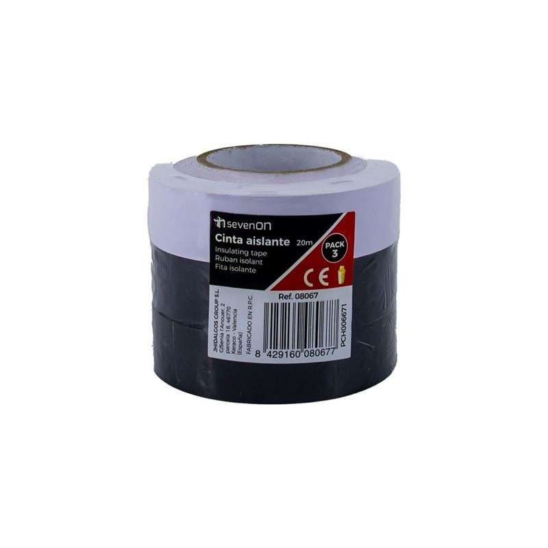 PACK 3 X CINTA AISLANTE 20MTX19MM | 1...
