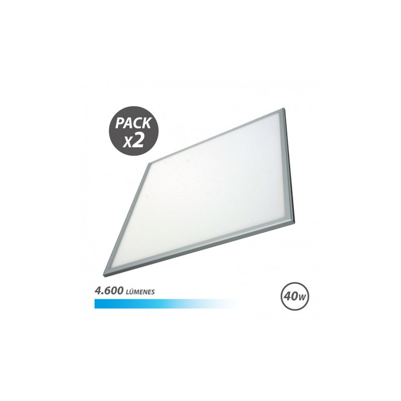 PACK 2 PANELES LED 60X60 40W 4600LM...