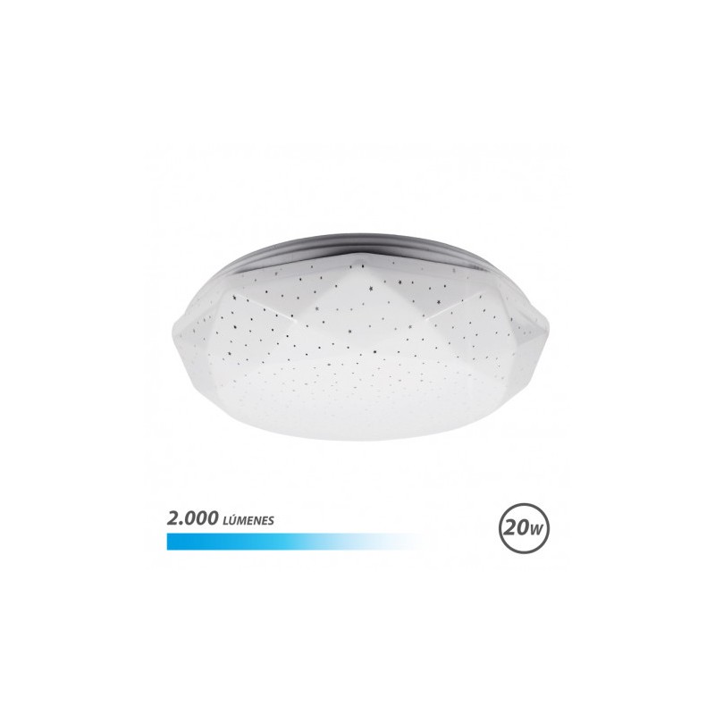APLIQUE LED TECHO 20W 2000LM LUZ FRIA...