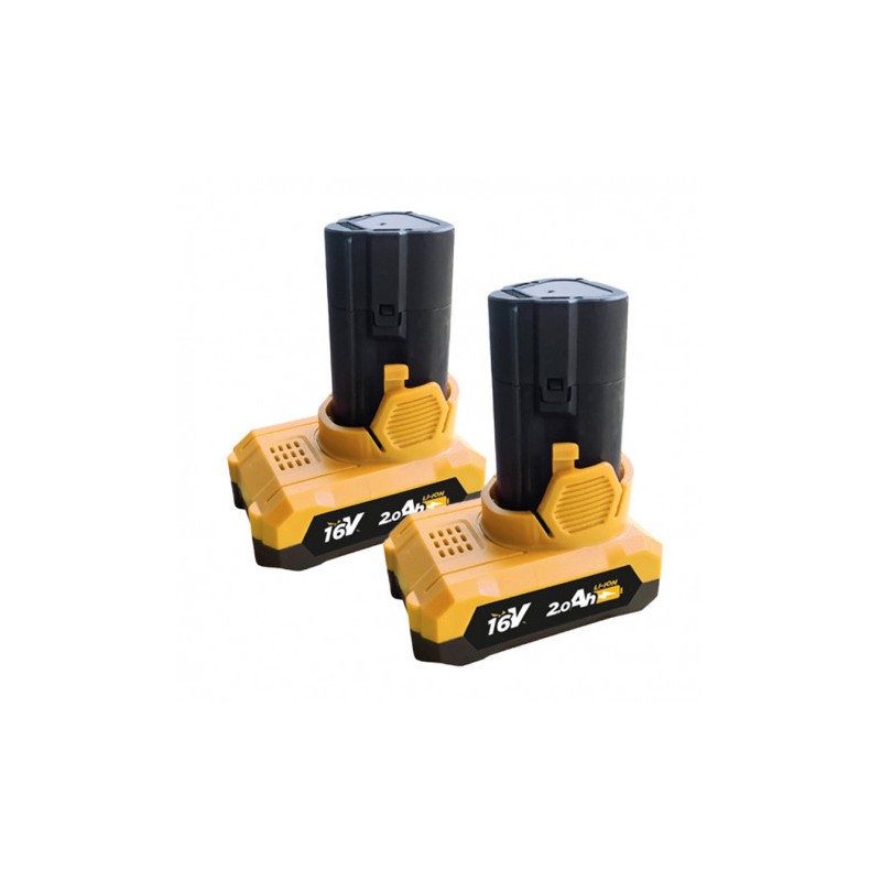 TALADRO PERCUTOR 16V | 2 BATERIAS 2AH...