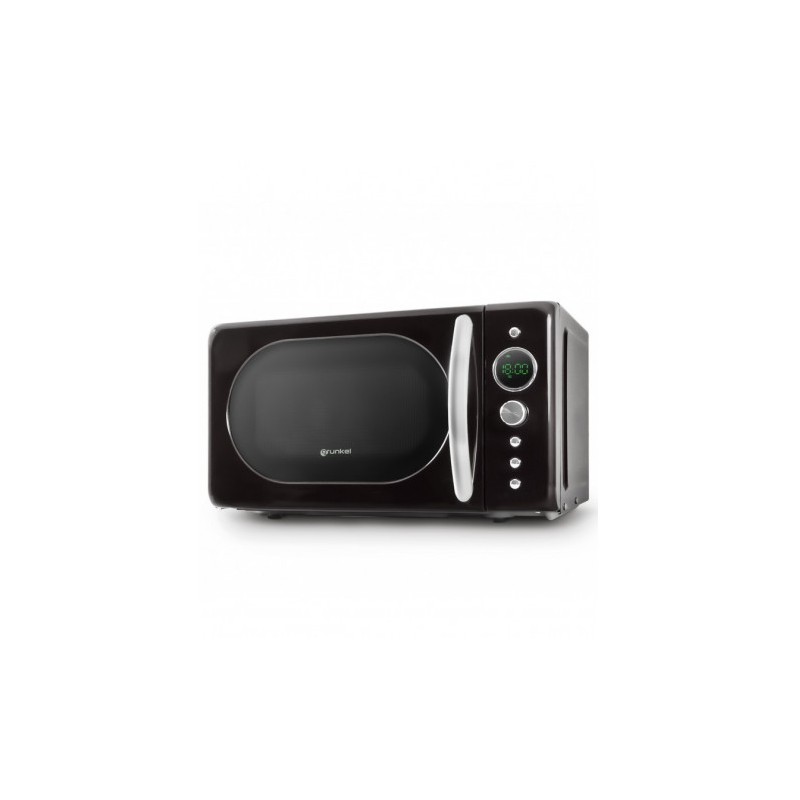 MICROONDAS VINTAGE NEGRO 700W. GRUNKEL