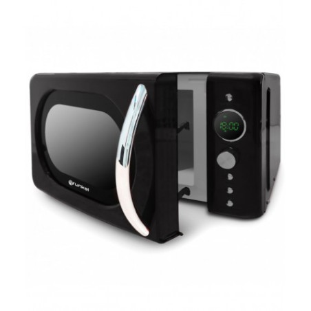 MICROONDAS VINTAGE NEGRO 700W. GRUNKEL