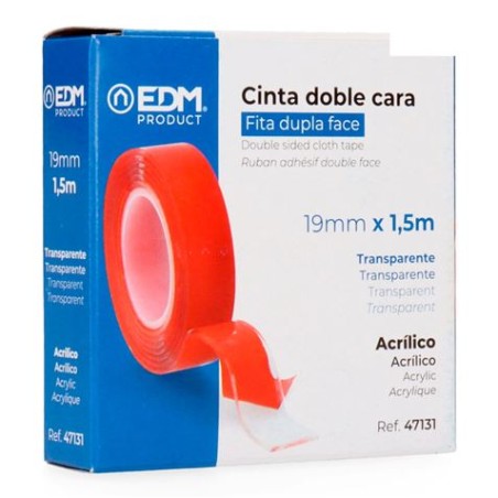 CINTA ADHESIVA DOBLE CARA ULTRA FUERTE 1.5M