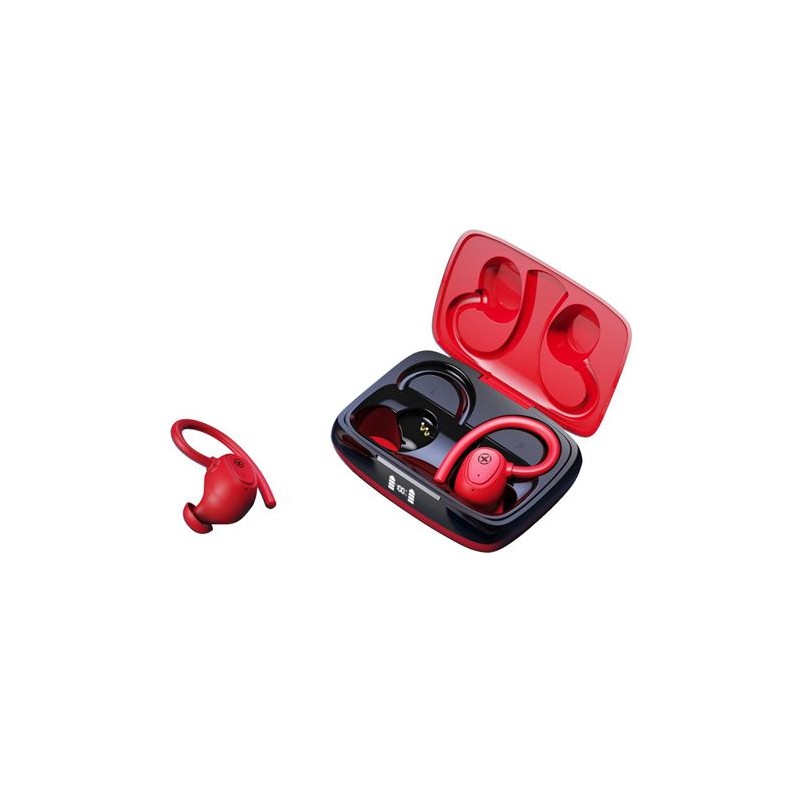 AURICULARES TWS G2 LCD RUNNING ROJOS XO