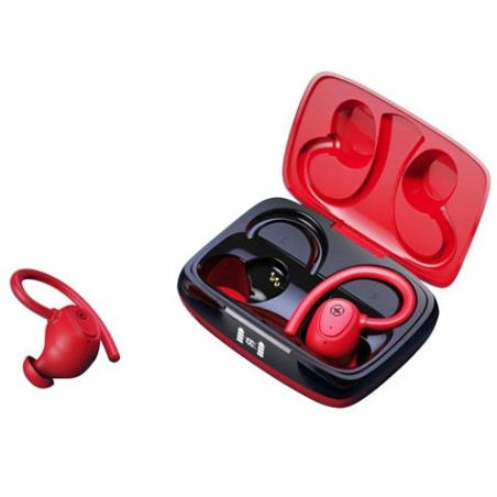 AURICULARES TWS G2 LCD RUNNING ROJOS XO