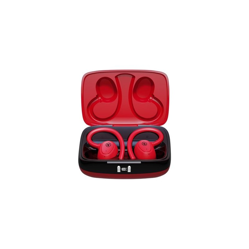 AURICULARES TWS G2 LCD RUNNING ROJOS XO
