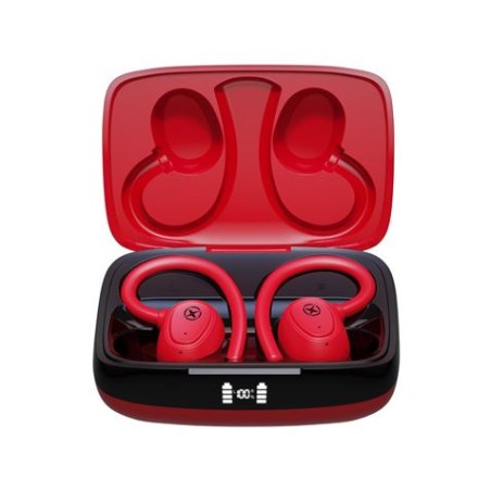 AURICULARES TWS G2 LCD RUNNING ROJOS XO