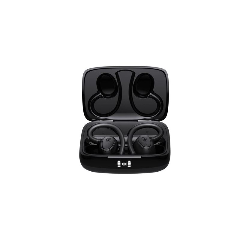 AURICULARES TWS G2 LCD RUNNING NEGROS XO