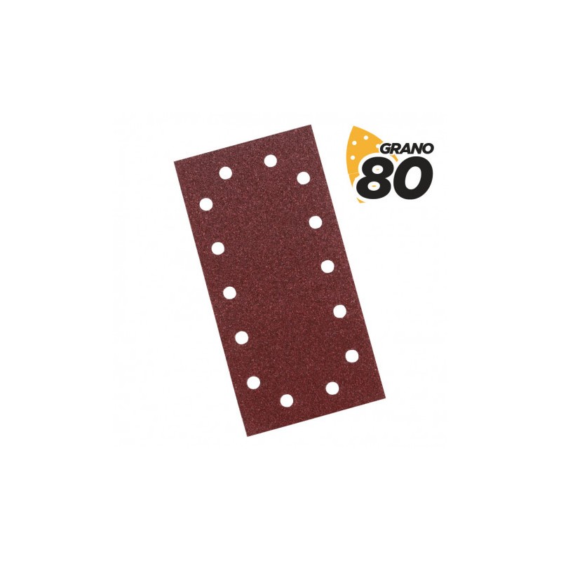 PACK 10 LIJAS RECTANGULARES GRANO 80...