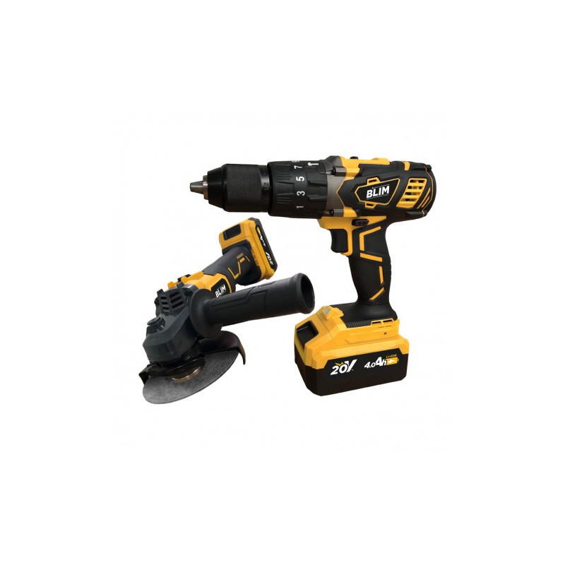 PACK 20V TALADRO PERCUTOR + RADIAL |...