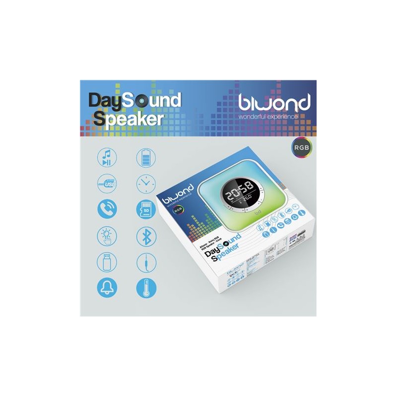 ALTAVOZ RELOJ RGB DAYSOUND SPEAKER...