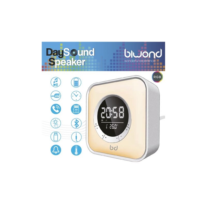 ALTAVOZ RELOJ RGB DAYSOUND SPEAKER...