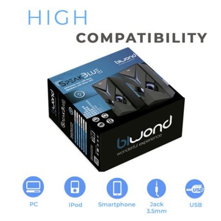 ALTAVOZ GAMING LED 6W SPEAKBLUE BIWOND