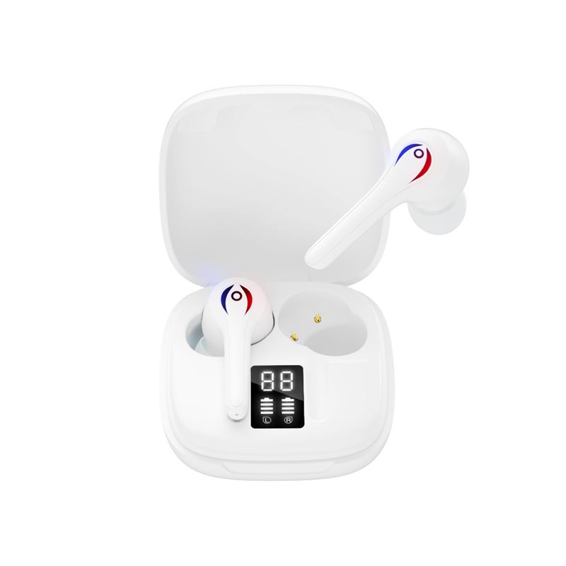 AURICULARES TWS X8 + BASE CON INDICADOR DE CARGA BLANCO XO - XOX8WH