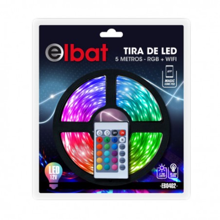 TIRA DE LED 12V 5 METROS RGB WIFI ELBAT