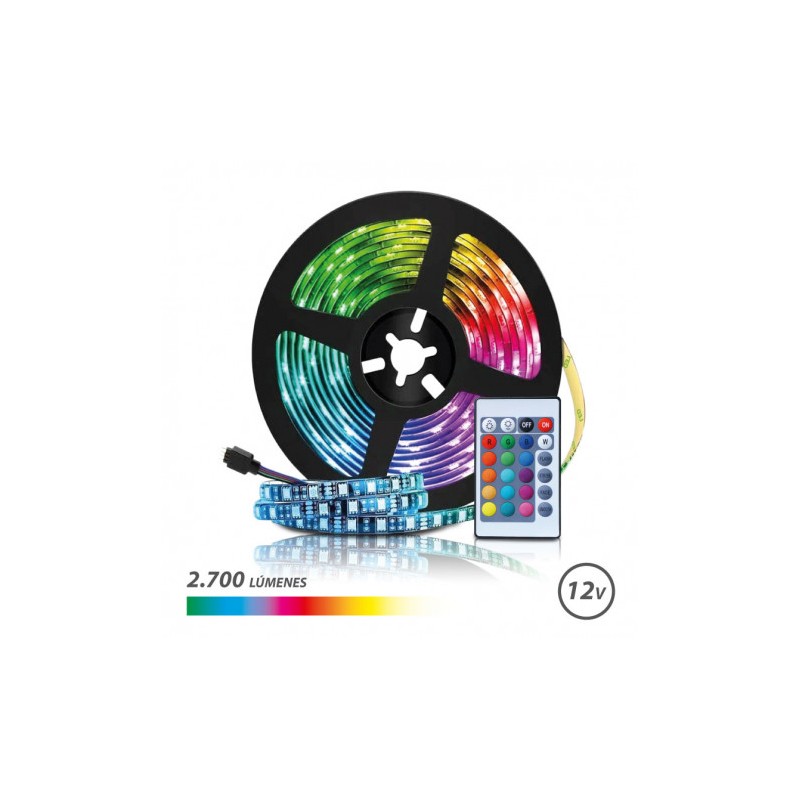 TIRA DE LED 12V 5 METROS RGB ELBAT