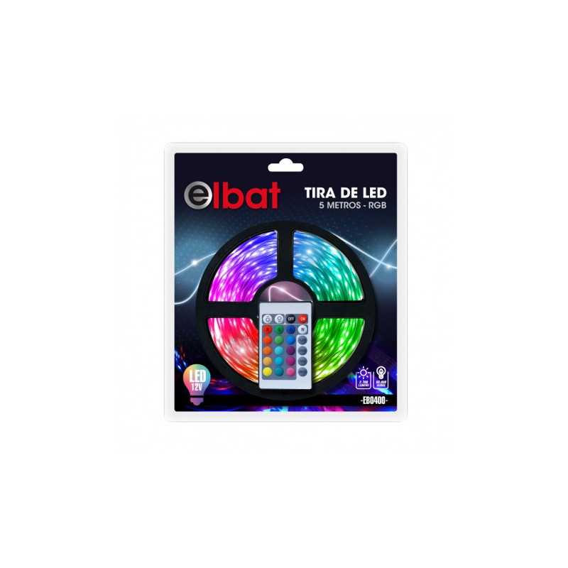 TIRA DE LED 12V 5 METROS RGB ELBAT