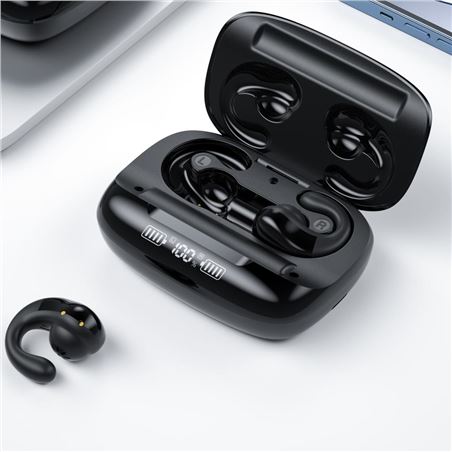 AURICULARES TÁCTILES TWS X9 + BASE CON INDICADOR DE CARGA NEGROS XO - XOX9BK-2